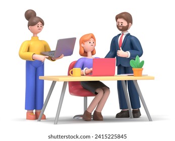 Financial consultation concept. Can use for web banner, infographics, hero images. Flat isometric 3D illustration isolated on white background.
 - Powered by Shutterstock