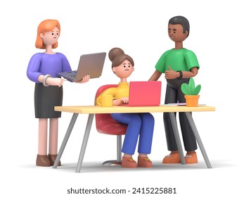 Financial consultation concept. Can use for web banner, infographics, hero images. Flat isometric 3D illustration isolated on white background.
 - Powered by Shutterstock