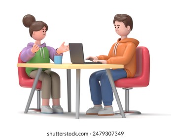 Financial consultation concept. Can use for web banner, infographics, hero images. Flat isometric 3D illustration isolated on white background.
 - Powered by Shutterstock