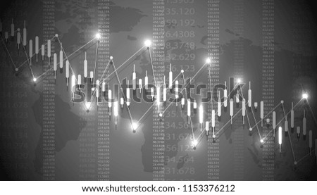 Financial data graph chart, economic statistics. Chart analytics economic concept. Business concept. illustration.