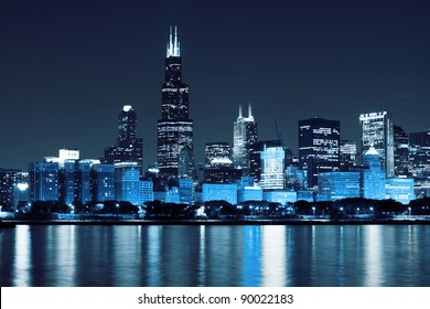 Financial District (night View Chicago)