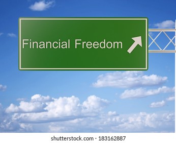 Financial Freedom Road Sign