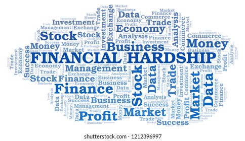 Financial Hardship Word Cloud.