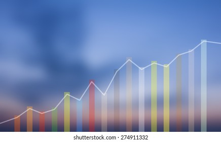 financial rise chart 