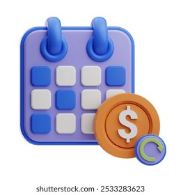 Financial Schedule Business marketing illustration 3D - Powered by Shutterstock