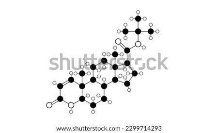 finasteride molecule, structural chemical formula, ball-and-stick model, isolated image 5-alpha-reductase inhibitors