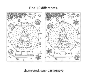 christmas kids spot the difference images stock photos vectors shutterstock
