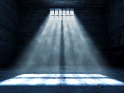 Fine 3d Image Of Dark Grunge Prison