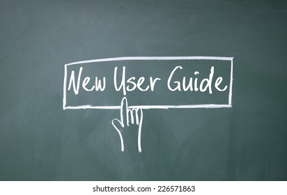 Finger Click New User Guide Symbol On Blackboard