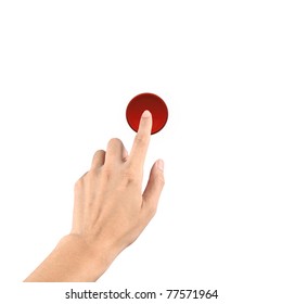 Finger Push The Red Button