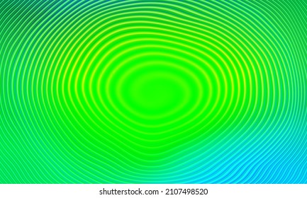 Fingerprint Is Scanned On The Phone Screen. Abstract Green Blue Gradient Spiral Pattern Background. Use For Concept Design Technology And Science 3d Render Illustration.