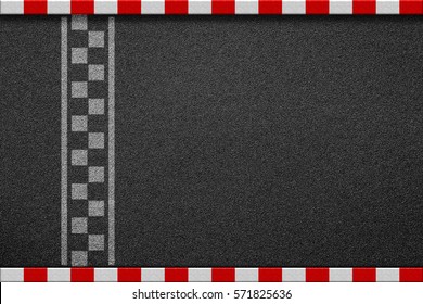 Finish Line Racing Background Top View