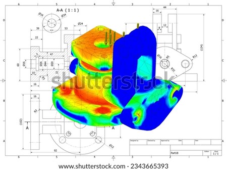 finite element method, FEM, part with flange, testing fatigue an