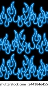 Fire abstract background with flames and copyspace on blast background