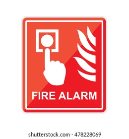 Fire Alarm Sign.