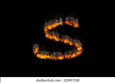 333 Fiery Letter S Font Images, Stock Photos & Vectors 