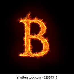 Fire Alphabets Flame Letter B Stock Illustration 82554343 | Shutterstock