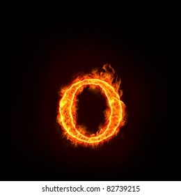 Fire Alphabets Flame Small Letter O Stock Illustration 82739215 ...