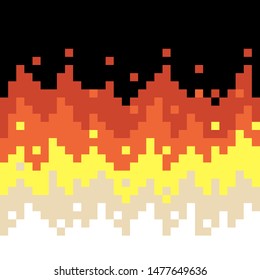 Fire Background For Pixel Gaming | Stock Illustration, Illustration