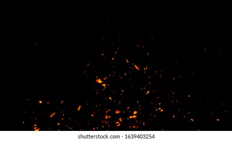 Fire Blurred Embers Particles Texture Overlays Stock Illustration ...