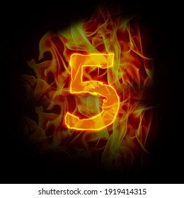 Flame Numbers Images, Stock Photos & Vectors | Shutterstock