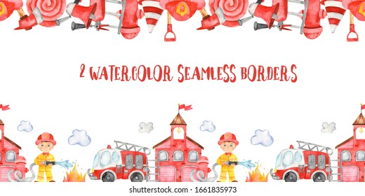 Fire Truck Border Clip Art