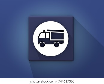 Fire Dept Car Pictogram