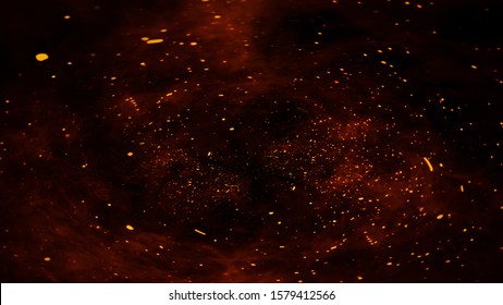 Fire Embers Particles Texture Overlays Explosion Stock Illustration ...