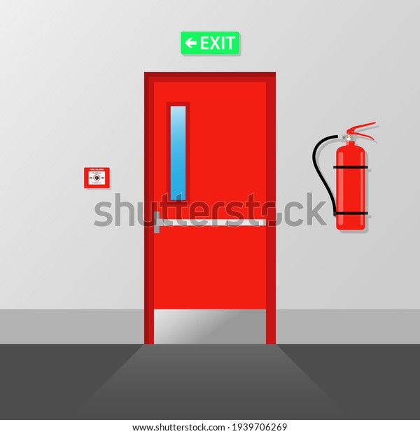 Fire emergency Exit Door Fire exit Emergency fire\
exit door