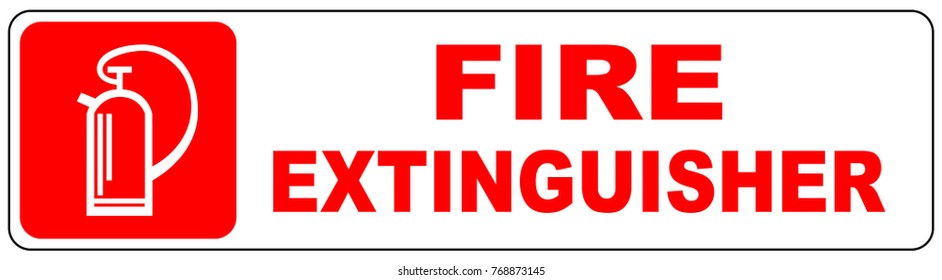 Fire Extinguisher Sign Stock Vector (Royalty Free) 450827995 | Shutterstock