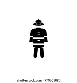 Fire Fighter Form Icon Fireman Element Stock Illustration 770655898 ...