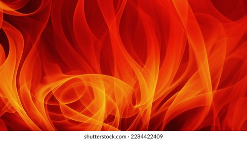 Fire Flames At Night Background