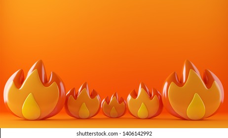 3d images of fire