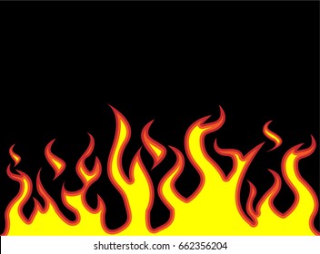 Fire Flames Style Carton Stock Illustration 662356204 | Shutterstock