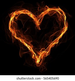 Fire Heart Images Stock Photos Vectors Shutterstock