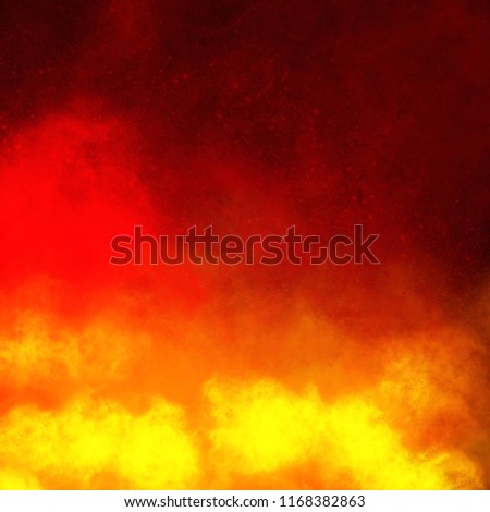 Fire Hot Nebula Red Yellow Orange Stock Illustration Royalty Free