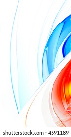 Fire & Ice Abstract Background