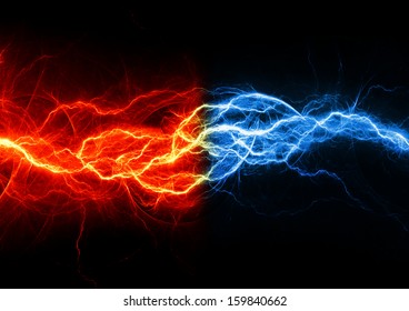 Fire Ice Fractal Lightning Plasma Power Stock Photo 760468315 ...