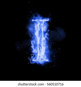 Letter Burning Blue Font Images Stock Photos Vectors Shutterstock
