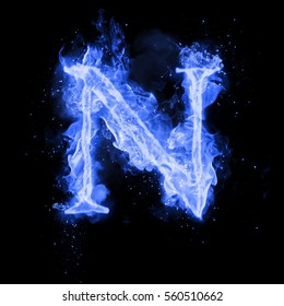 Letter Burning Blue Font Images Stock Photos Vectors Shutterstock