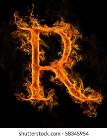 Fiery Letter R Font Images, Stock Photos & Vectors | Shutterstock