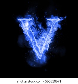 Glowing Blue Letter V Images Stock Photos Vectors Shutterstock