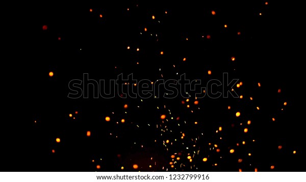 Fire Particles Image Stock Illustration 1232799916