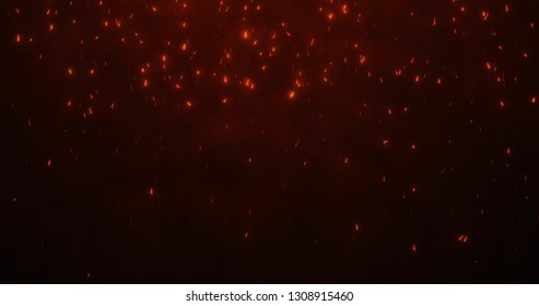 3d Burning Embers Glowing Fire Glowing Stock Illustration 1433625518 ...