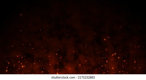 Fire Sparks Background Abstract Dark Glitter Stock Illustration ...