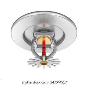 Fire Sprinkler Isolated. 3D Rendering