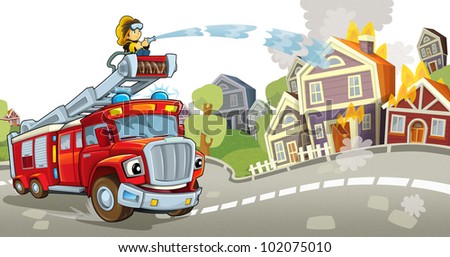 Fire department on standby