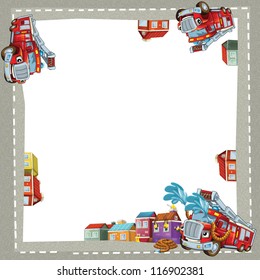 Fire Truck Border Clip Art