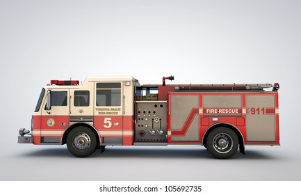 3,197 Fire Truck Side Images, Stock Photos & Vectors 