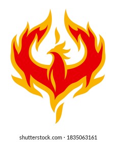 Firebird. Abstract illustration for your projects. 